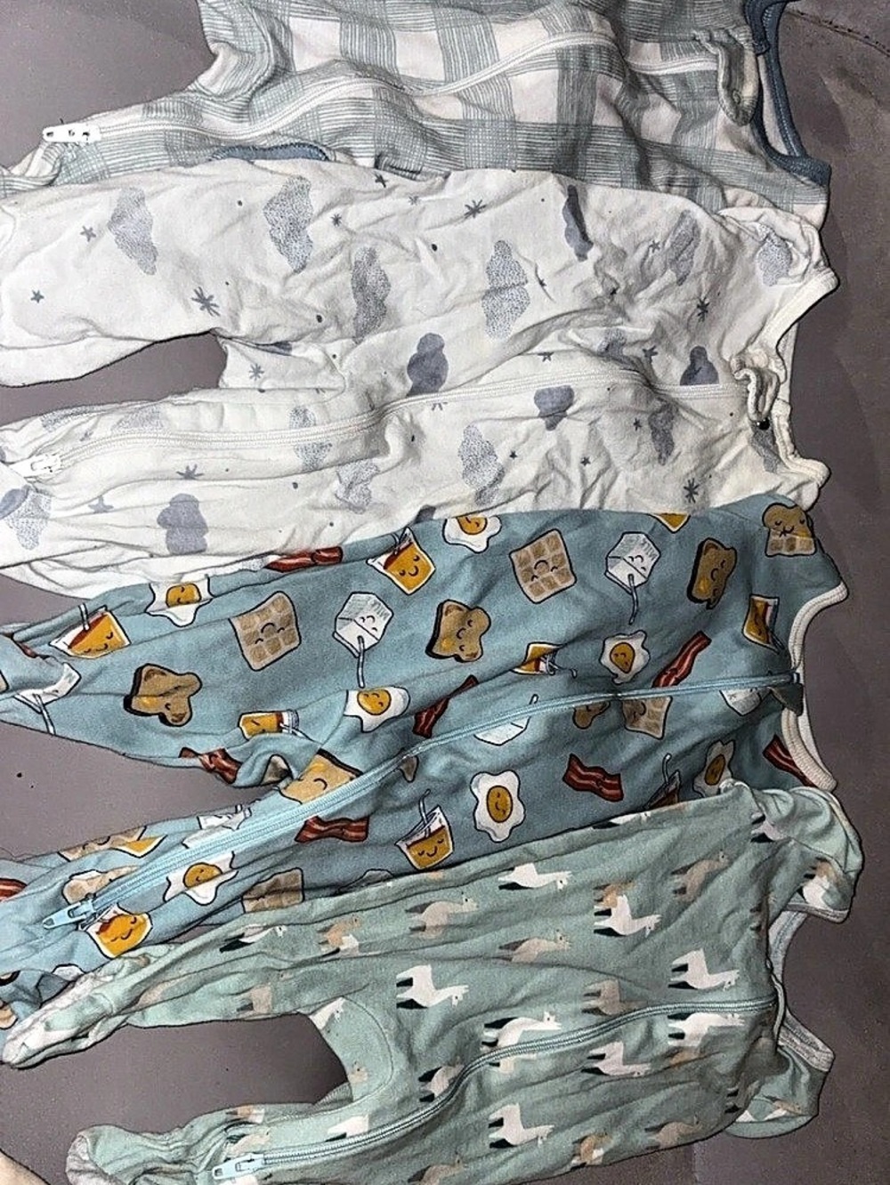 Cloud Island Baby Footie Pajama Bundle Blue & Green